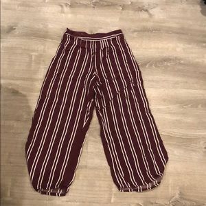 Maroon Flowy Pants